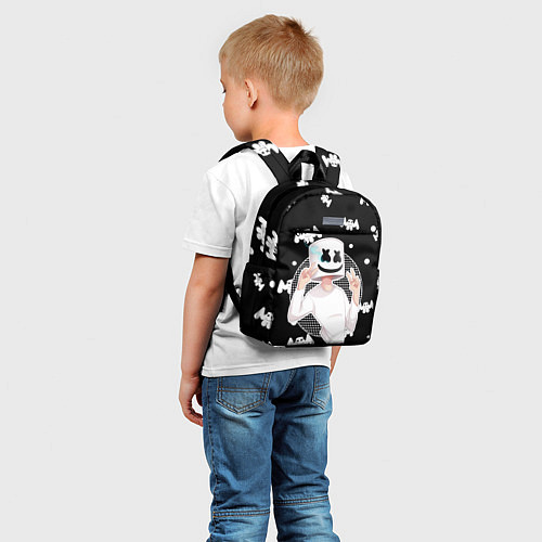 Детский рюкзак Marshmello: Black Gang / 3D-принт – фото 5