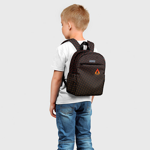 Детский рюкзак Apex Legends: Orange Dotted / 3D-принт – фото 5