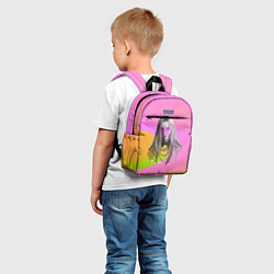 Детский рюкзак Billie Eilish: Pink Fashion, цвет: 3D-принт — фото 2