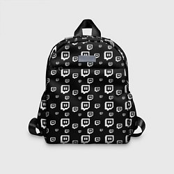 Детский рюкзак Twitch: Black Pattern, цвет: 3D-принт