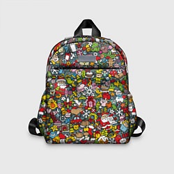 Детский рюкзак Рождественский коллаж, цвет: 3D-принт