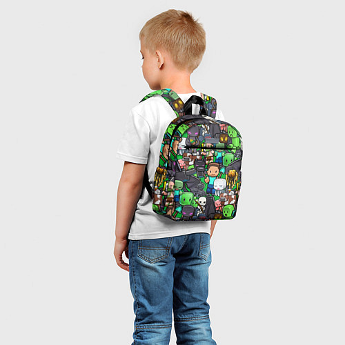 Детский рюкзак Жители Майнкрафт / 3D-принт – фото 5