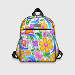 Детский рюкзак Абстракция и цветы