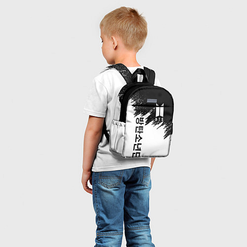 Детский рюкзак BTS: White & Black / 3D-принт – фото 5