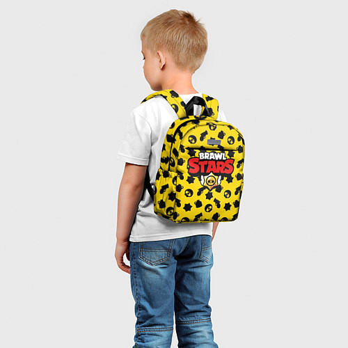 Детский рюкзак Brawl Stars: Yellow & Black / 3D-принт – фото 5