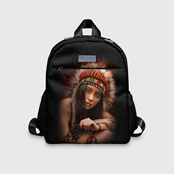 Детский рюкзак Индейская девушка, цвет: 3D-принт