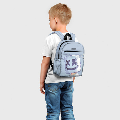 Детский рюкзак Marshmello Pixel / 3D-принт – фото 5