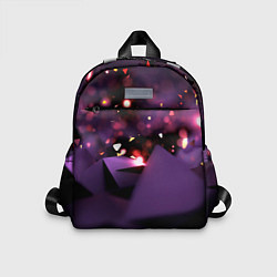Детский рюкзак Фиолетовая абстракция с блестками