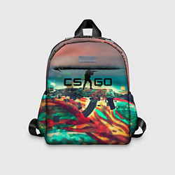 Детский рюкзак CS GO logo abstract, цвет: 3D-принт