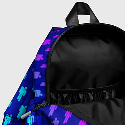 Детский рюкзак Billie Eilish: Violet Pattern, цвет: 3D-принт — фото 2