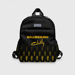 Детский рюкзак Billie Eilish: Yellow & Black Autograph, цвет: 3D-принт