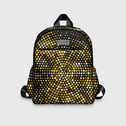 Детский рюкзак Золотые блестящие блестки, цвет: 3D-принт