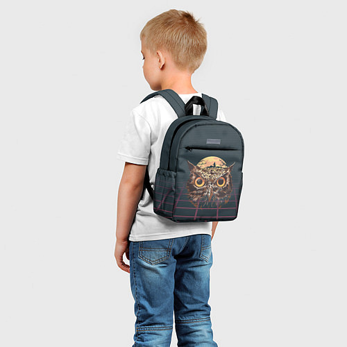 Детский рюкзак Мудрая сова ретро / 3D-принт – фото 5