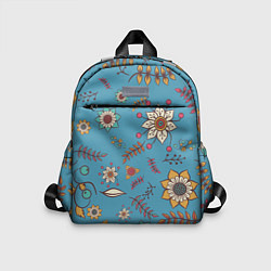 Детский рюкзак Цветочный рай узор, цвет: 3D-принт