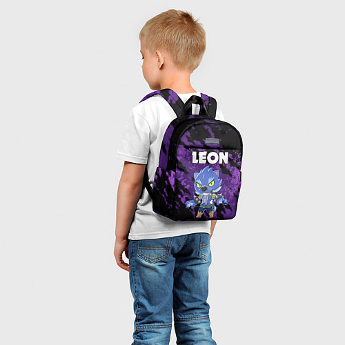 Детский рюкзак BRAWL STARS ОБОРОТЕНЬ LEON / 3D-принт – фото 5