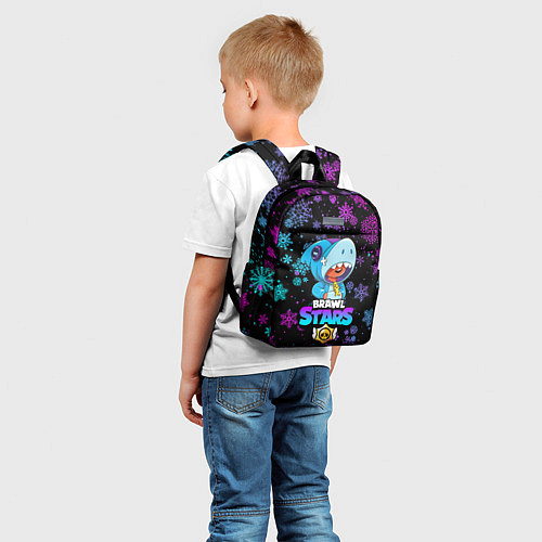 Детский рюкзак BRAWL STARS LEON НОВОГОДНИЙ / 3D-принт – фото 5