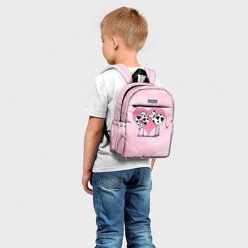 Детский рюкзак Влюбленные коровы / 3D-принт – фото 5