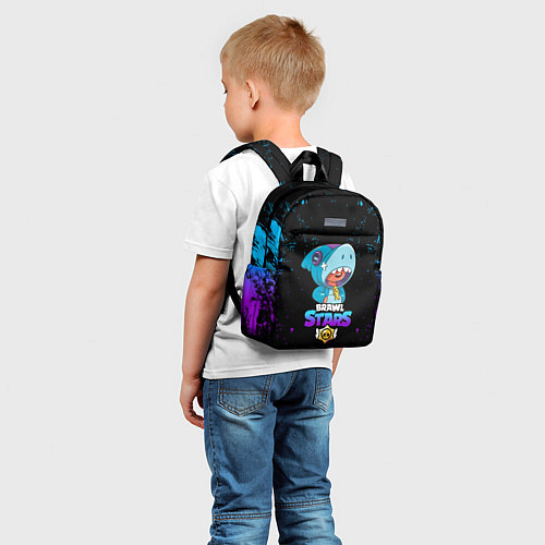 Детский рюкзак BRAWL STARS LEON SHARK, / 3D-принт – фото 5