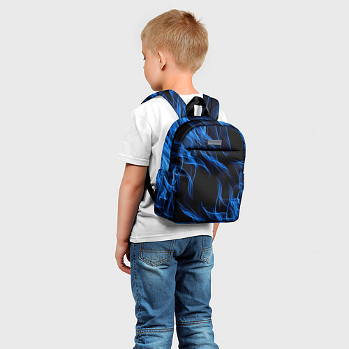 Детский рюкзак BLUE FIRE FLAME / 3D-принт – фото 5