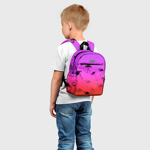 Детский рюкзак Фламинго / 3D-принт – фото 5