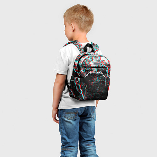 Детский рюкзак METALLICA GLITCH STORM / 3D-принт – фото 5
