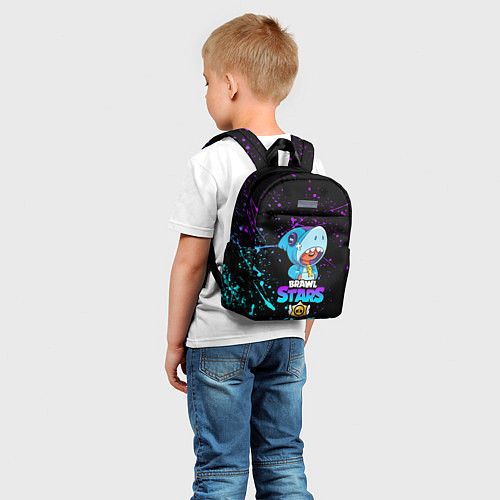 Детский рюкзак BRAWL STARS LEON SHARK / 3D-принт – фото 5
