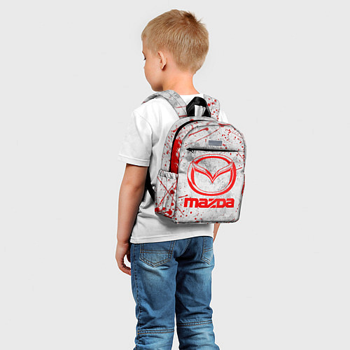 Детский рюкзак MAZDA RED LOGO / 3D-принт – фото 5
