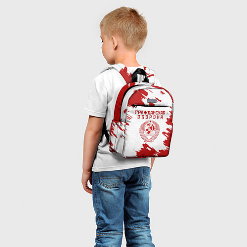 Детский рюкзак Гражданская оборона / 3D-принт – фото 5