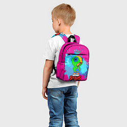 Детский рюкзак Brawl Stars Leon брызги, цвет: 3D-принт — фото 2