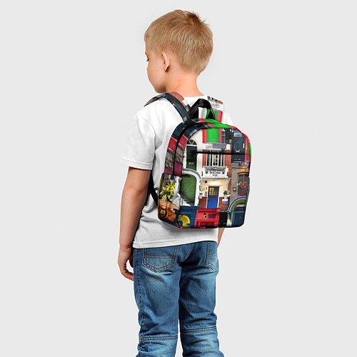 Детский рюкзак London doors цифровой коллаж / 3D-принт – фото 5