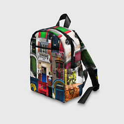 Детский рюкзак London doors цифровой коллаж, цвет: 3D-принт — фото 2