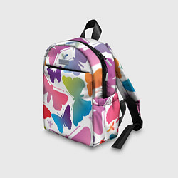 Детский рюкзак Разноцветные бабочки, цвет: 3D-принт — фото 2
