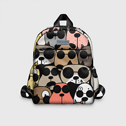 Детский рюкзак Серьезные псы, цвет: 3D-принт