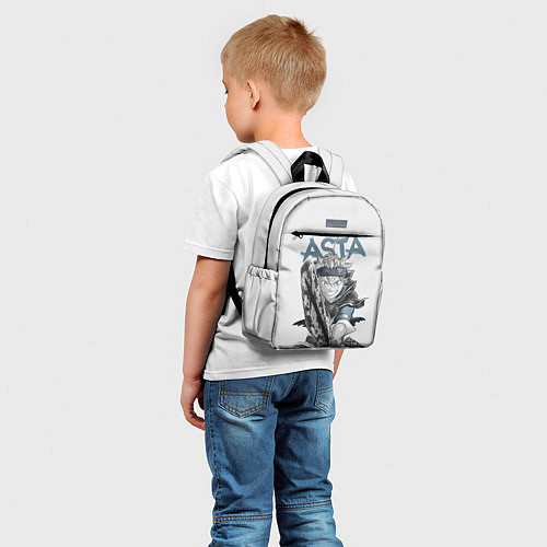 Детский рюкзак Черный Клевер Черный Бык 7 / 3D-принт – фото 5