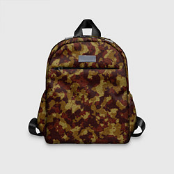 Детский рюкзак Мелкий камуфляжный узор, цвет: 3D-принт