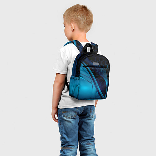 Детский рюкзак ABSTRACT BLUE / 3D-принт – фото 5