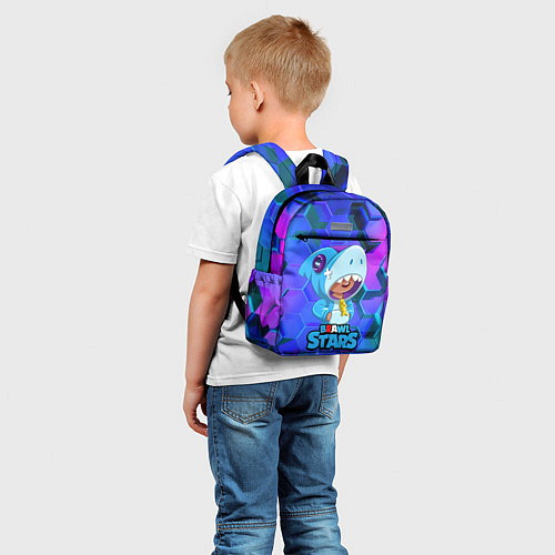 Детский рюкзак Скин акулы Леона / 3D-принт – фото 5