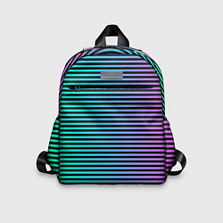 Детский рюкзак В ЦВЕТНУЮ ПОЛОСКУ, цвет: 3D-принт