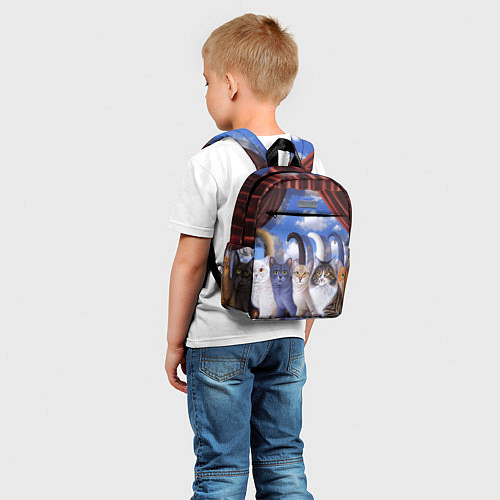 Детский рюкзак Коты / 3D-принт – фото 5