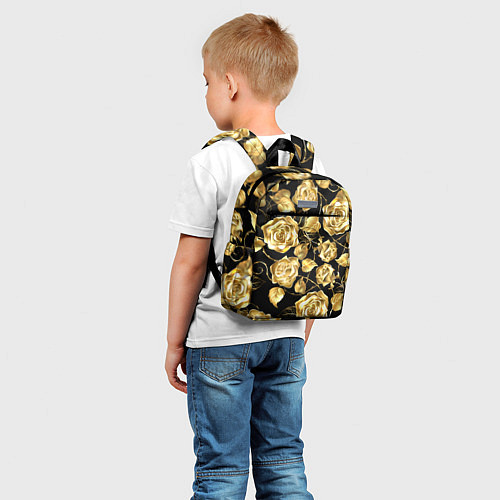 Детский рюкзак Golden Roses / 3D-принт – фото 5