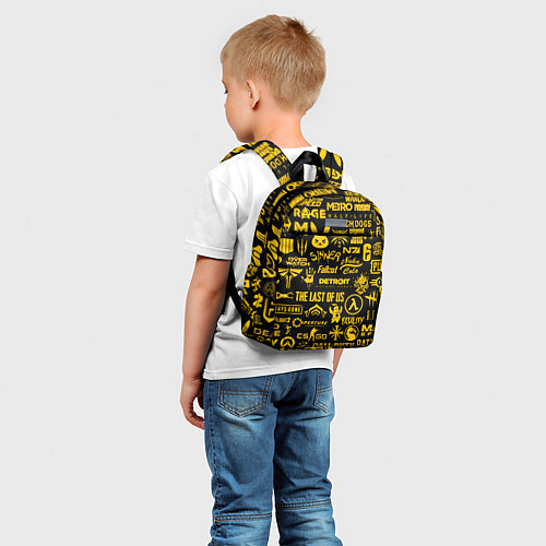 Детский рюкзак ЛОГОТИПЫ ИГР / 3D-принт – фото 5