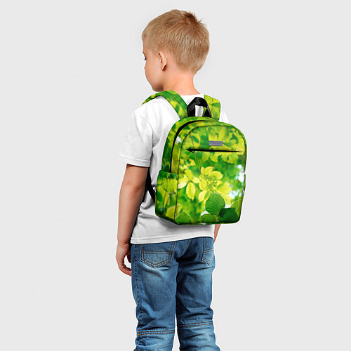 Детский рюкзак Листья / 3D-принт – фото 5