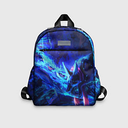 Детский рюкзак ВОЛК В НЕОНЕ D, цвет: 3D-принт