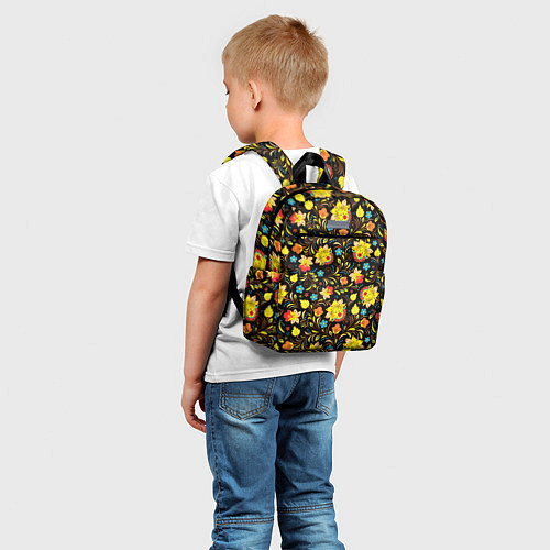 Детский рюкзак Яркая Хохлома / 3D-принт – фото 5