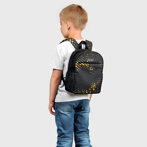 Детский рюкзак Black gold / 3D-принт – фото 5