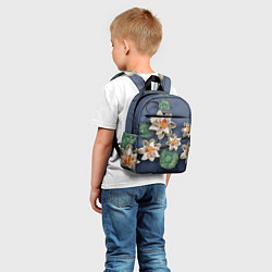 Детский рюкзак 3D стеклянные цветы, цвет: 3D-принт — фото 2