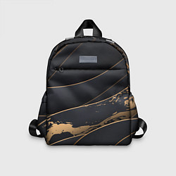 Детский рюкзак Black gold, цвет: 3D-принт