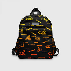 Детский рюкзак Форма для мотокросса FOX, цвет: 3D-принт
