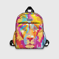 Детский рюкзак Акварельный лев, цвет: 3D-принт
