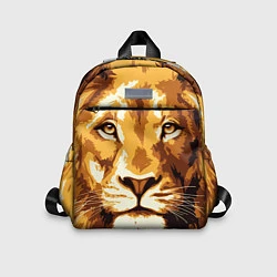 Детский рюкзак Взгляд льва, цвет: 3D-принт